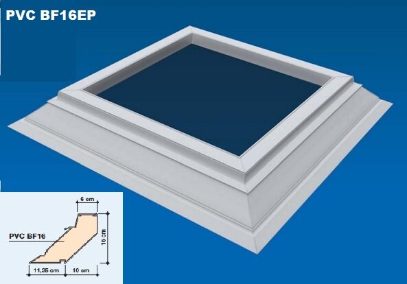 Lichtkoepel 100x100cm inclusief ventilerende dakopstand vanaf: