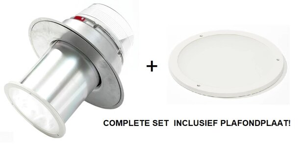 Velux daglichtbuis voor plat dak | 35cm rond | complete set