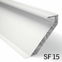 SF15 PVC ventilerende dakopstand voor lichtkoepel 40x70cm 