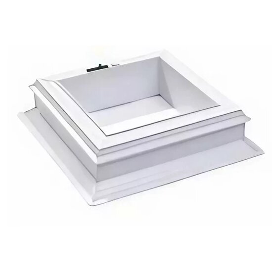 RO16 PVC rechte ventilatie opstand voor lichtkoepel 100x150cm 