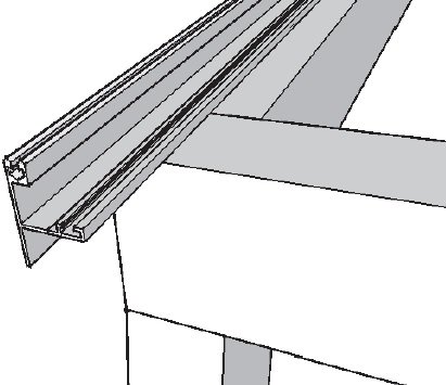 Aluminium Zijprofiel Lengte 700cm I Speciaal Voor 16mm Dikke